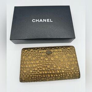 Rare Chanel Bronze Mosaic Pattern Wallet